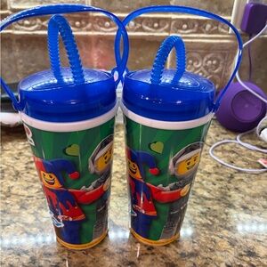 Lego Blue and Green Kids Cups